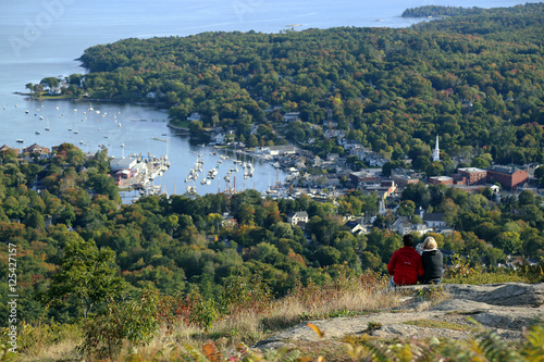 View from Mt. Battie, Maine photo