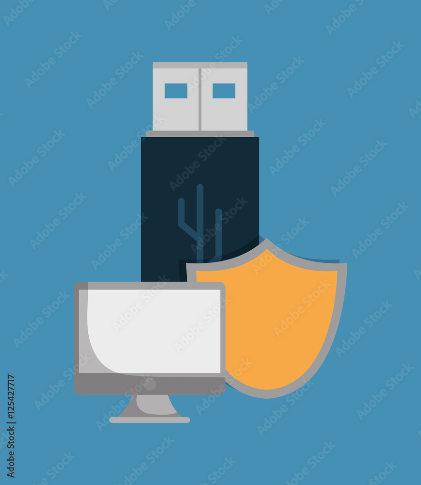 Cloud computing technology icon vector illustration graphic design
