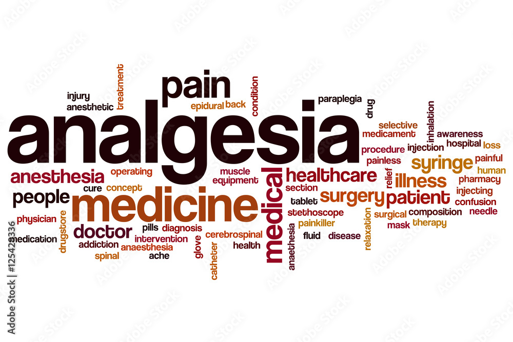 Analgesia word cloud Analgesia word cloud