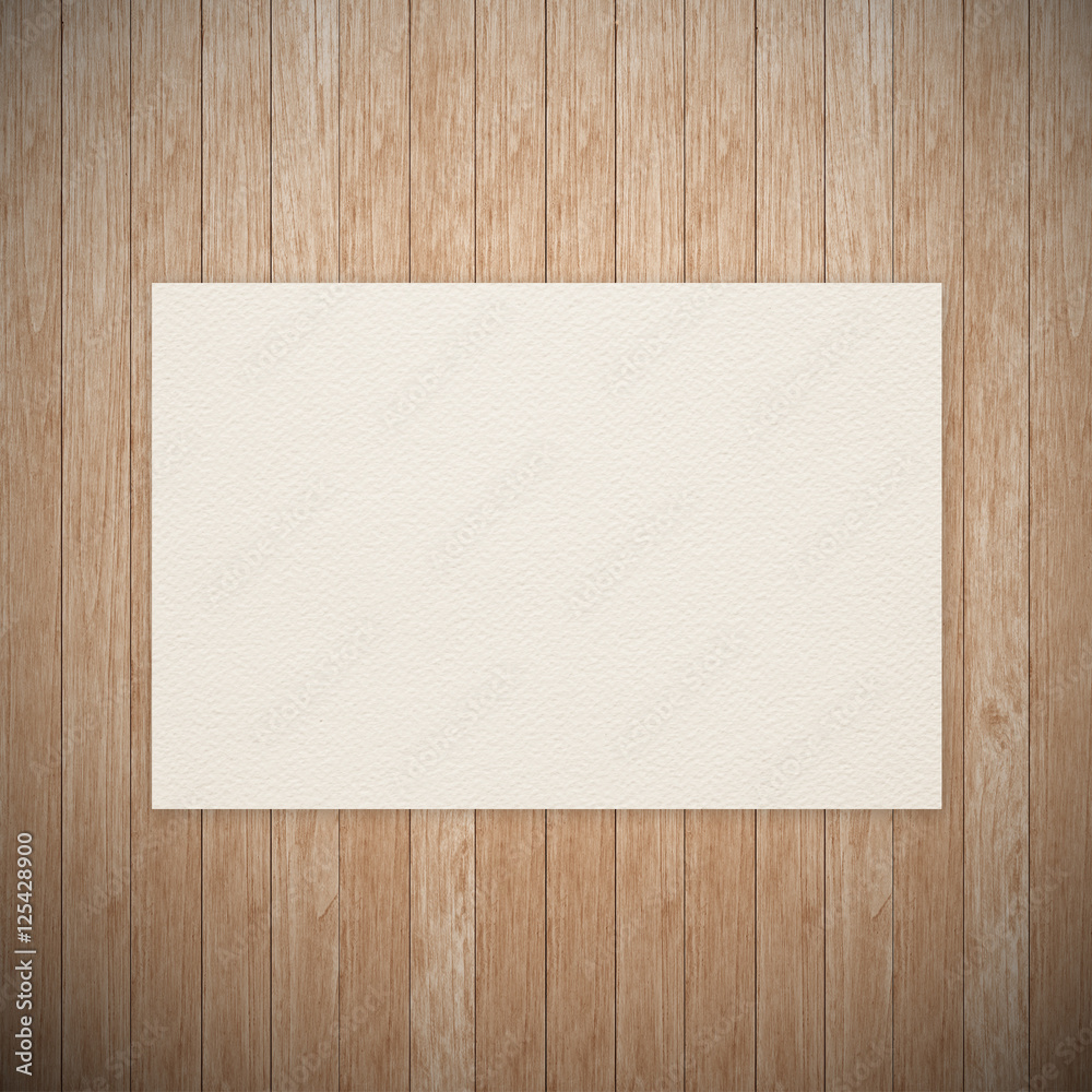 Empty white crumpled paper on wood Empty white crumpled paper on wood