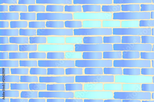 Parede de tijolos azuis