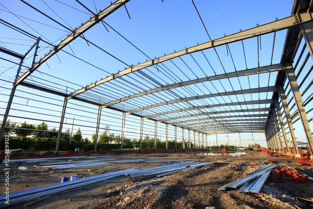 The construction of steel structure