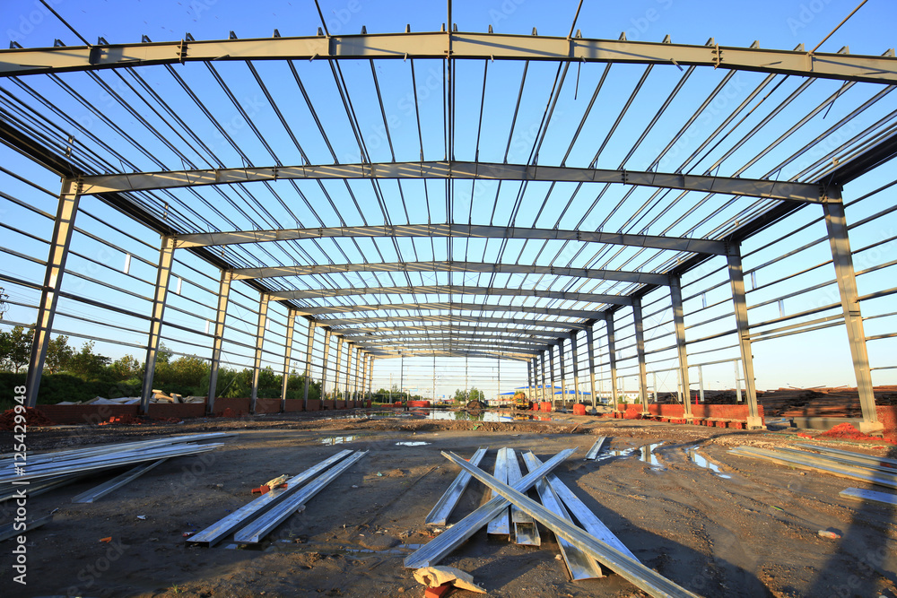 The construction of steel structure The construction of steel structure