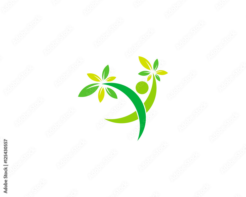 Wellness Activity Logo Design Template Element Wellness Activity Logo Design Template Element