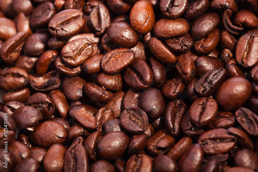 roasted coffee beans, can be used as a texture - the beautiful food background roasted coffee beans, can be used as a texture - the beautiful food background