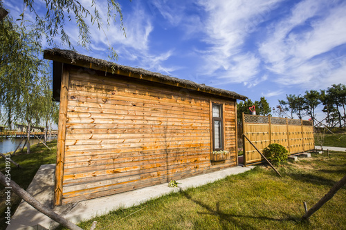 wooden houses