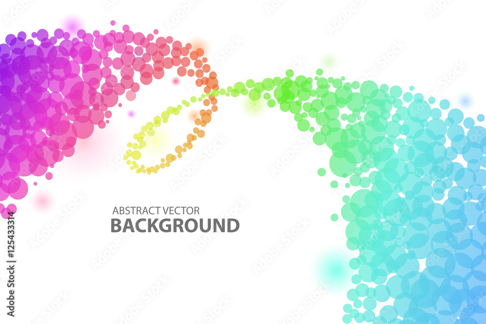 Colorful circle abstract background Colorful circle abstract background