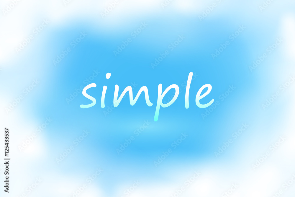 Fototapeta premium Sky and smooth cloud background simple style