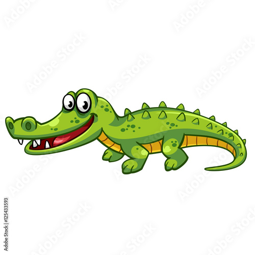 Crocodile cartoon style
