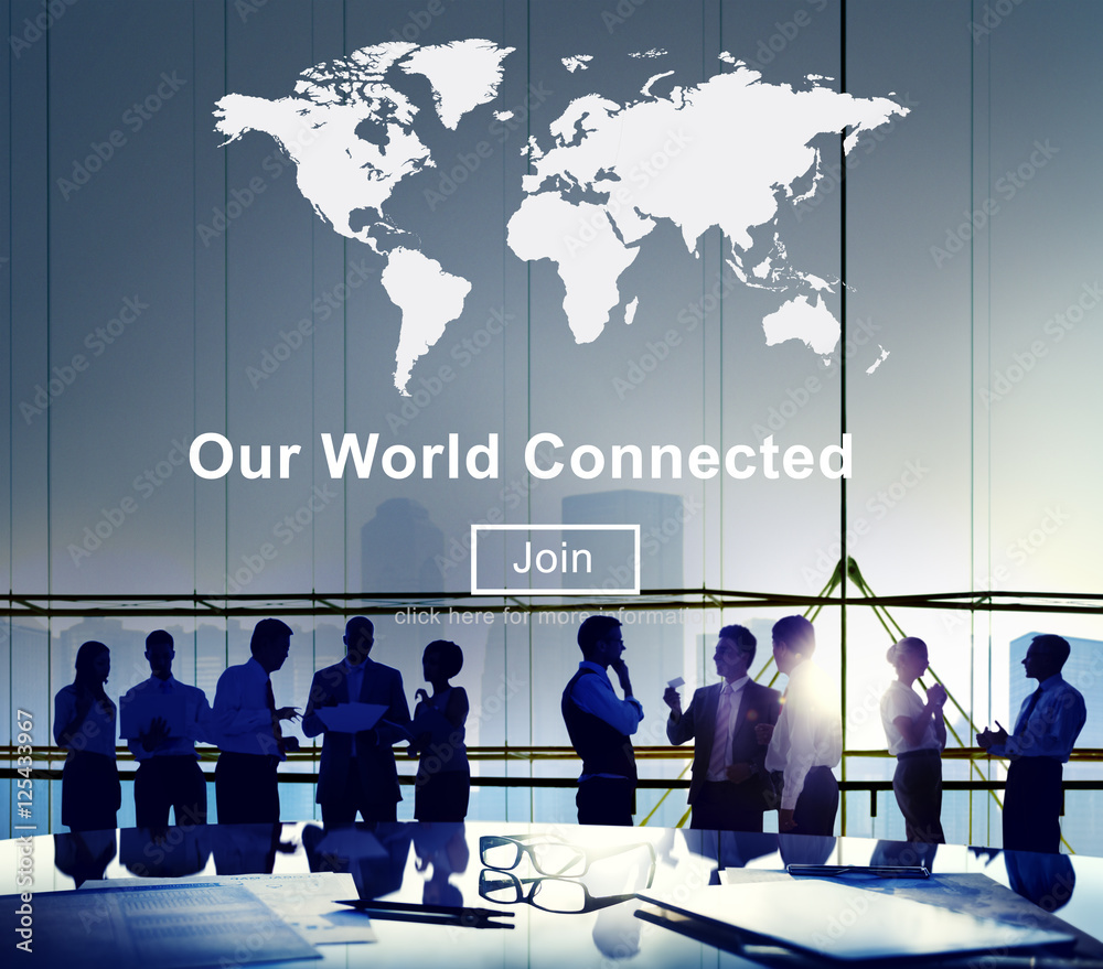 Our World Connected Social Networking Interconnection Concept Our World Connected Social Networking Interconnection Concept