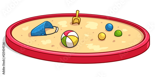 Sandbox cartoon style