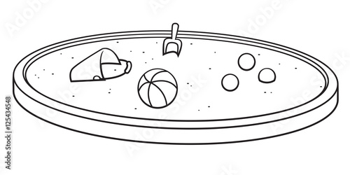 Sandbox cartoon style