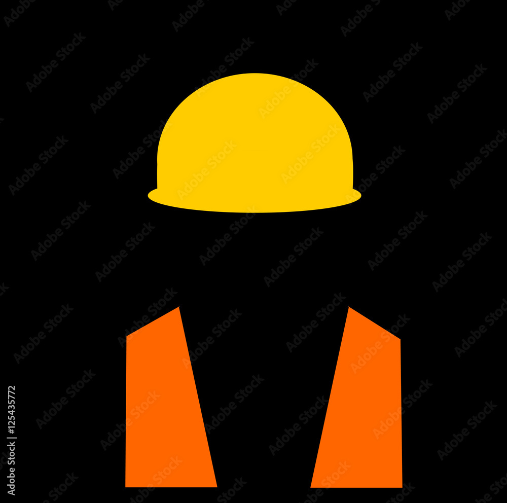man wearing safety vest and hard hat