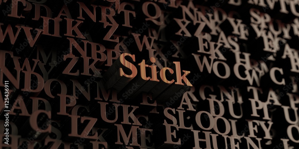 Stick - Wooden 3D rendered letters/message. Can be used for an online banner ad or a print postcard. Stick - Wooden 3D rendered letters/message. Can be used for an online banner ad or a print postcard.