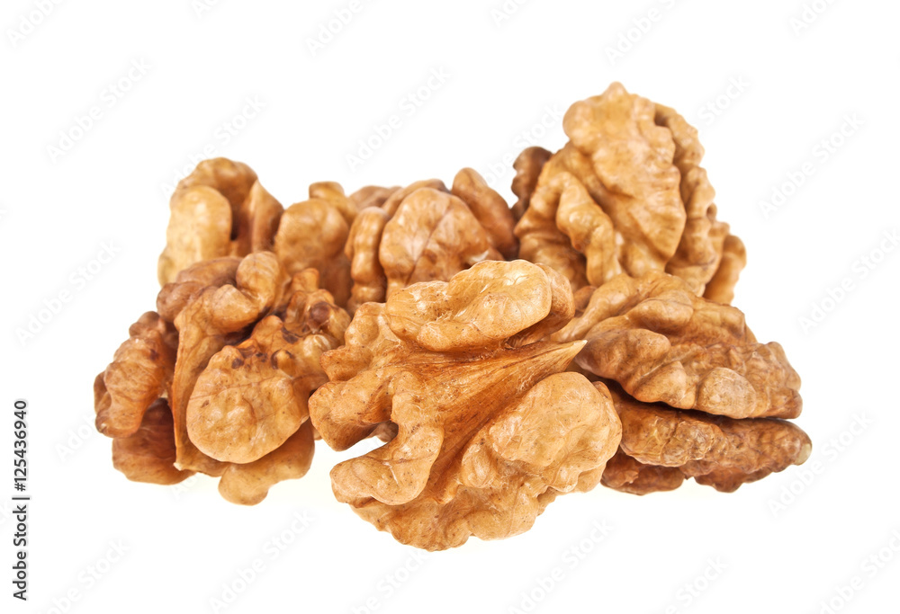 Walnuts isolated on white background Walnuts isolated on white background