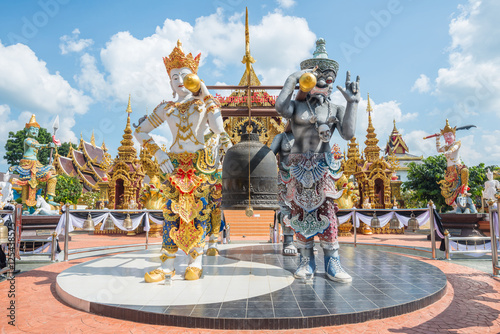 Wat Sangkaew Phothiyan the beautiful modern temple in Chiangrai province of Thailand. photo