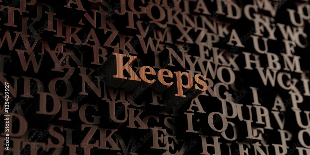 Keeps - Wooden 3D rendered letters/message. Can be used for an online banner ad or a print postcard. Keeps - Wooden 3D rendered letters/message. Can be used for an online banner ad or a print postcard.