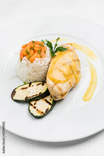 chicken breast with rice