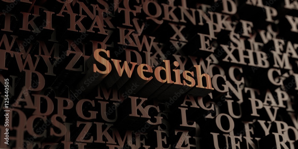Swedish - Wooden 3D rendered letters/message. Can be used for an online banner ad or a print postcard. Swedish - Wooden 3D rendered letters/message. Can be used for an online banner ad or a print postcard.