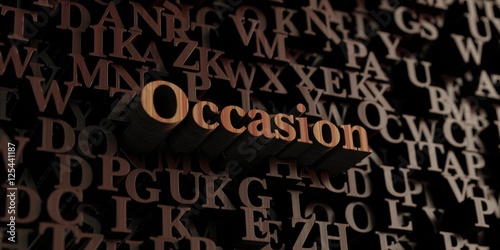 Occasion - Wooden 3D rendered letters/message. Can be used for an online banner ad or a print postcard.