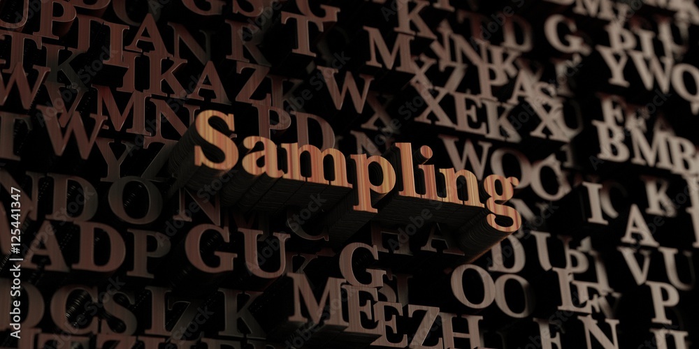 Sampling - Wooden 3D rendered letters/message. Can be used for an online banner ad or a print postcard. Sampling - Wooden 3D rendered letters/message. Can be used for an online banner ad or a print postcard.