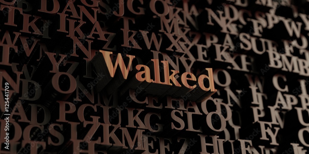 Walked - Wooden 3D rendered letters/message. Can be used for an online banner ad or a print postcard. Walked - Wooden 3D rendered letters/message. Can be used for an online banner ad or a print postcard.