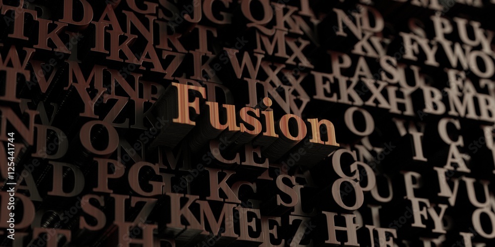 Fusion - Wooden 3D rendered letters/message. Can be used for an online banner ad or a print postcard. Fusion - Wooden 3D rendered letters/message. Can be used for an online banner ad or a print postcard.