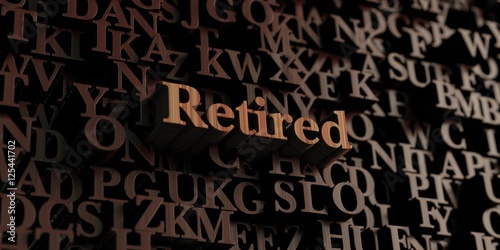 Retired - Wooden 3D rendered letters/message. Can be used for an online banner ad or a print postcard.