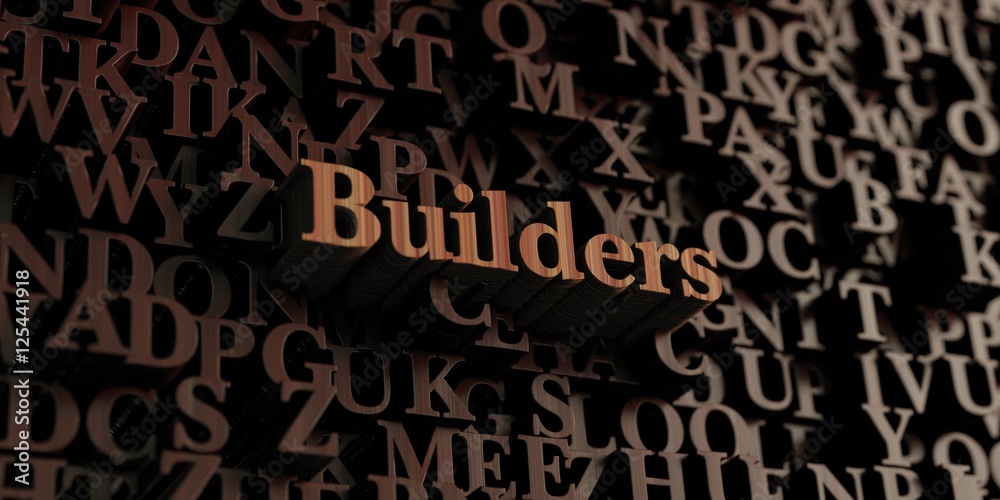 Builders - Wooden 3D rendered letters/message. Can be used for an online banner ad or a print postcard. Builders - Wooden 3D rendered letters/message. Can be used for an online banner ad or a print postcard.