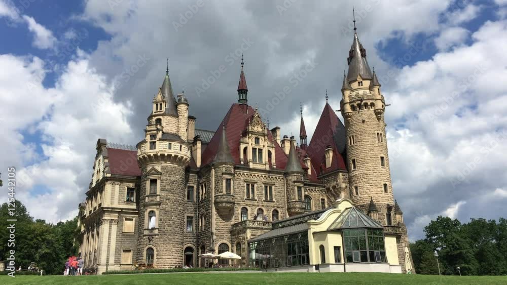 The Moszna Castle is a historic castle - Moszna, Poland. The Moszna Castle is a historic castle - Moszna, Poland.