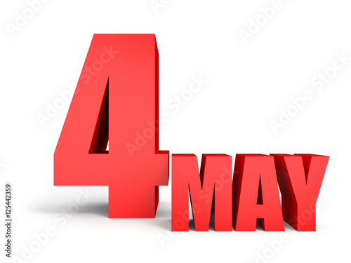 Free Download May 4. Text on white background. - GFXLoad
