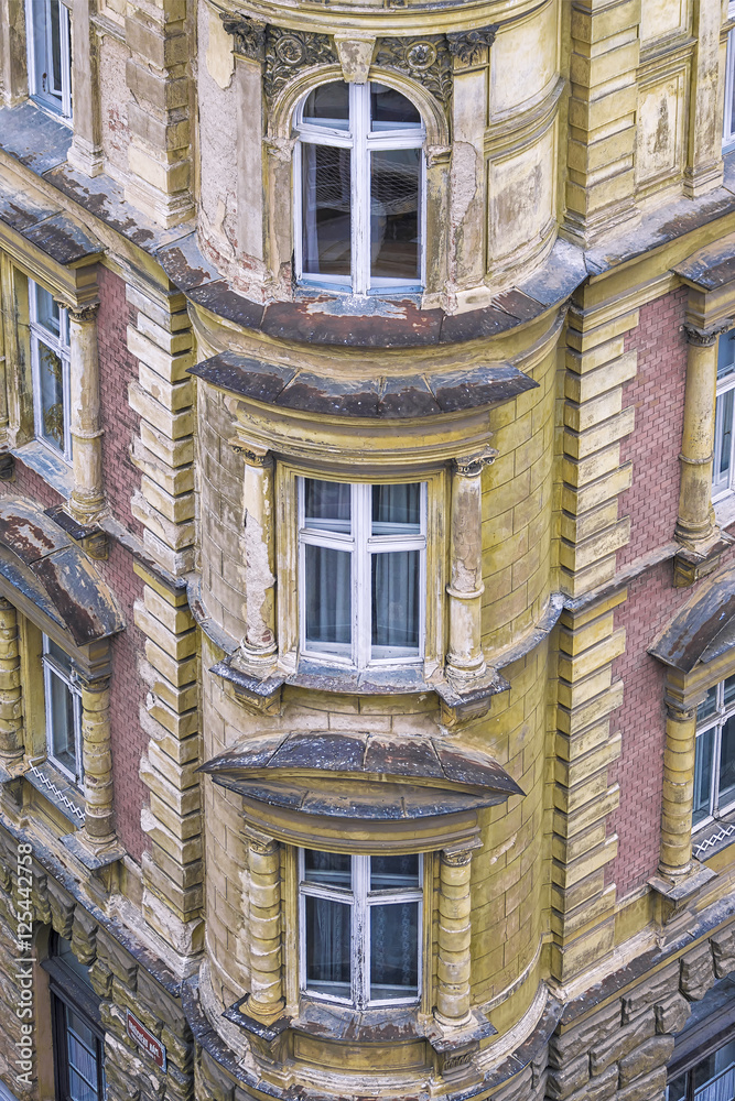 facade of the old stone house in Prague