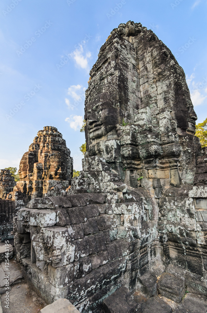 Faces on the temple's towers, Angkor Wat-Angkor Thom,City of Tem