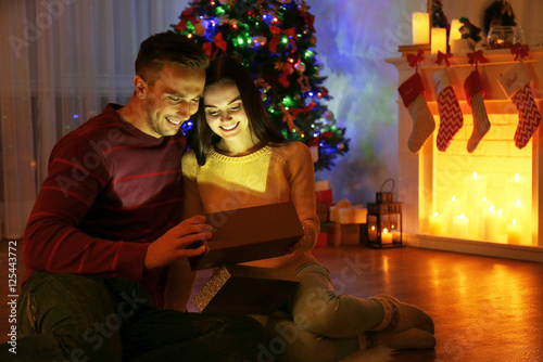Young couple opening Christ...