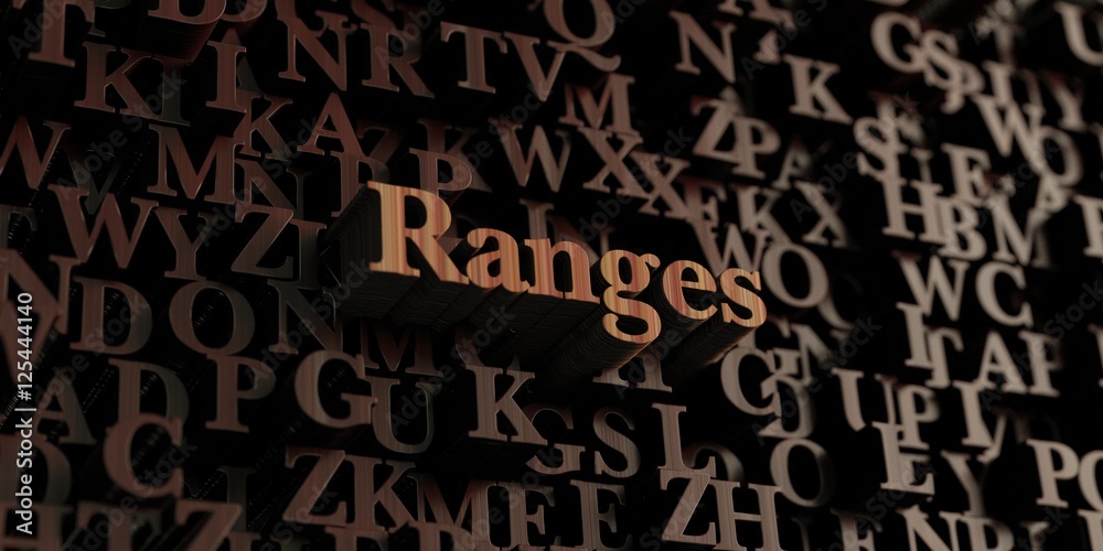 Ranges - Wooden 3D rendered letters/message. Can be used for an online banner ad or a print postcard. Ranges - Wooden 3D rendered letters/message. Can be used for an online banner ad or a print postcard.
