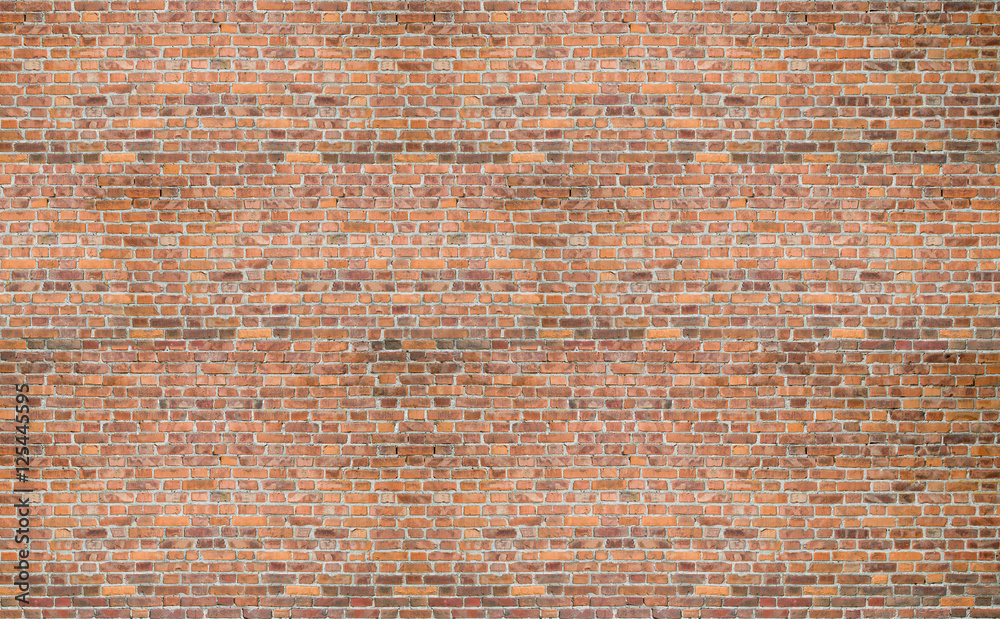 Fototapeta premium Czerwony starodawny stary ceglany mur tekstura tło