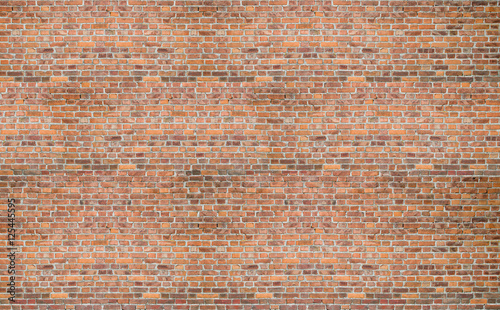 Red vintage old brick wall texture background