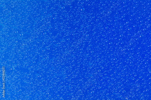 water drop on blue background