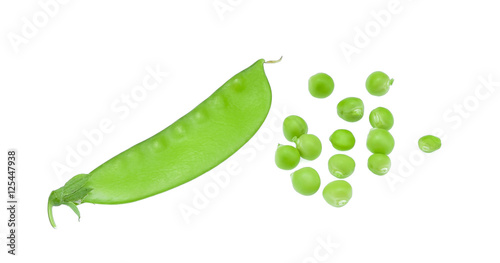 snow beans isolated on white background