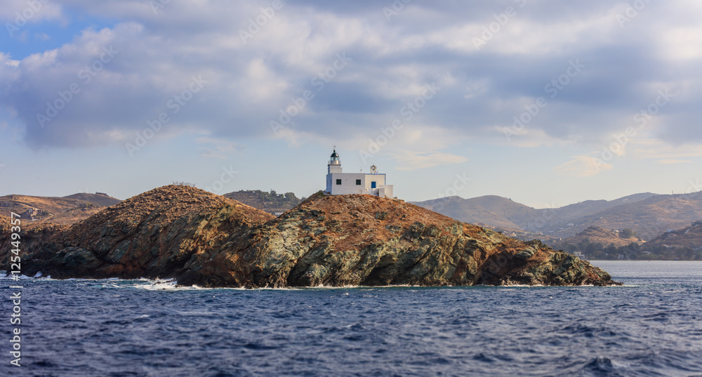 Lighthouse in Kea island