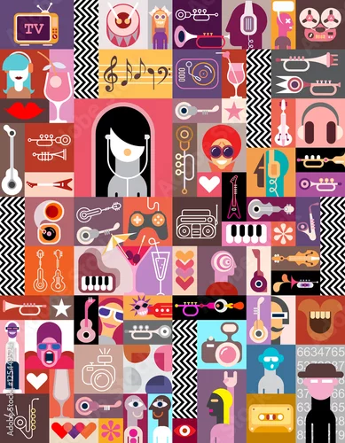 Tapety Art Collage / Kompozycja artystyczna