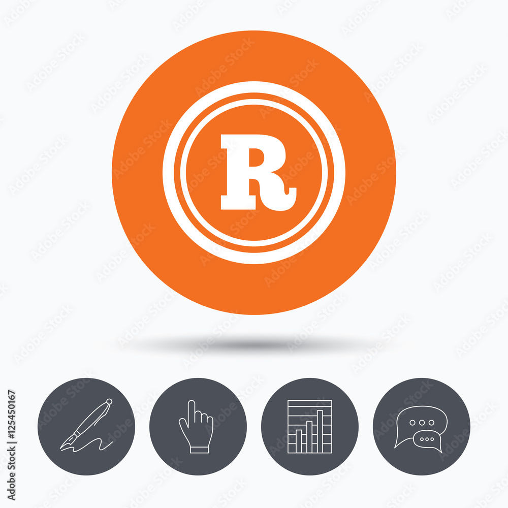 Registered trademark icon. Intellectual work. Registered trademark icon. Intellectual work.