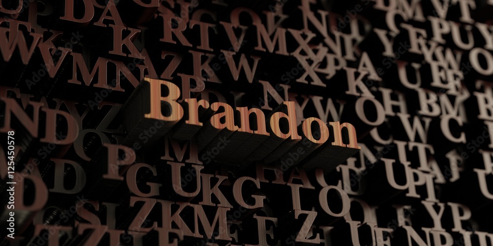 Brandonio Lettersbackground Brandon - Wooden 3D rendered letters/message. Can be used for an online ...