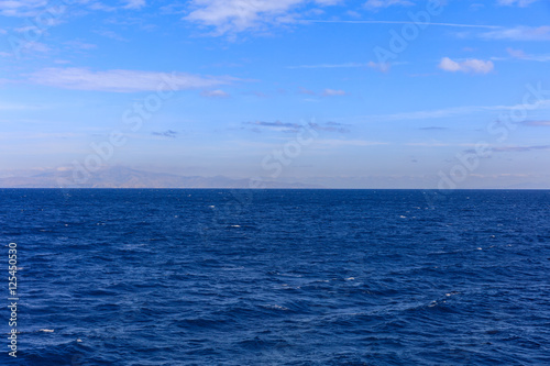 Blue sky and sea background