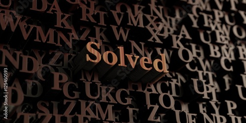 Solved - Wooden 3D rendered letters/message. Can be used for an online banner ad or a print postcard.