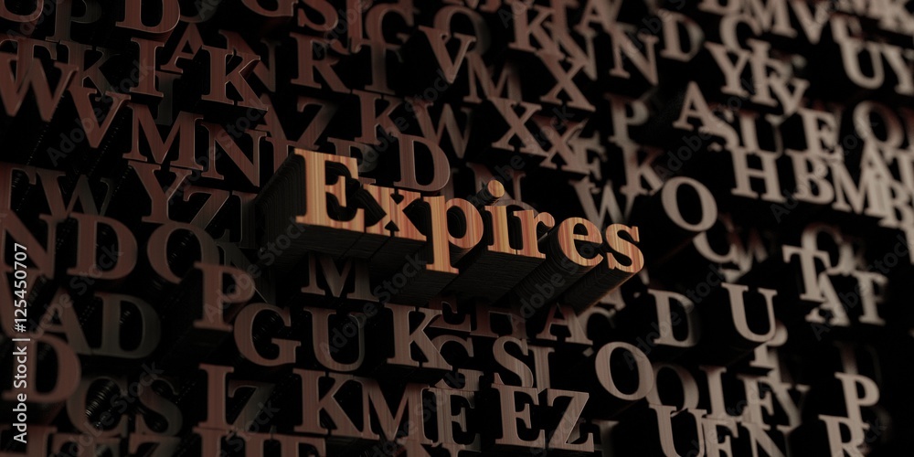 Expires - Wooden 3D rendered letters/message. Can be used for an online banner ad or a print postcard. Expires - Wooden 3D rendered letters/message. Can be used for an online banner ad or a print postcard.