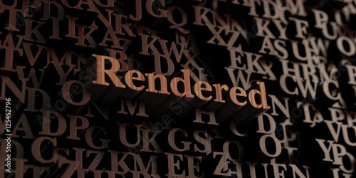 Rendered - Wooden 3D rendered letters/message. Can be used for an online banner ad or a print postcard.
