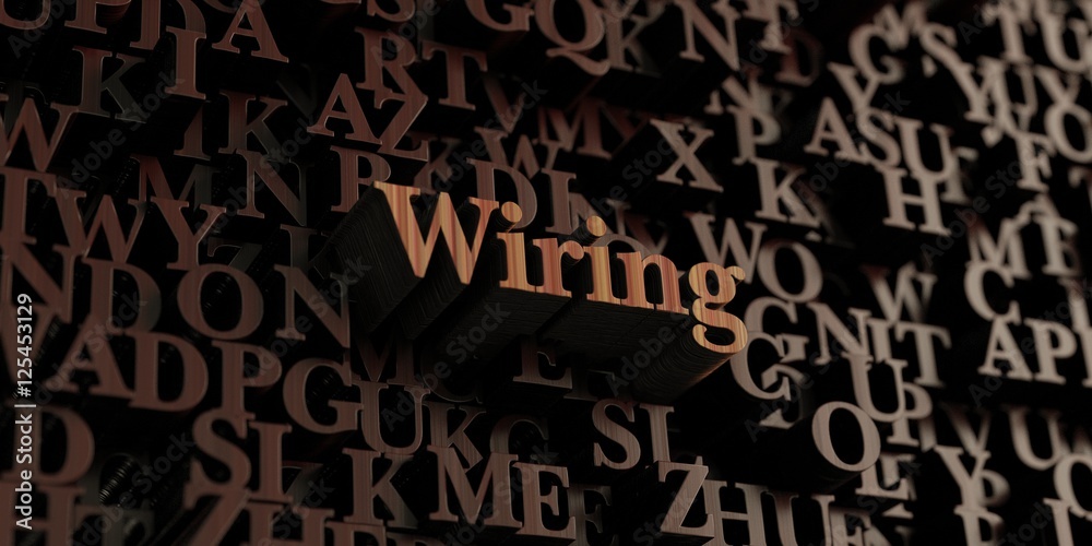 Wiring - Wooden 3D rendered letters/message. Can be used for an online banner ad or a print postcard. Wiring - Wooden 3D rendered letters/message. Can be used for an online banner ad or a print postcard.
