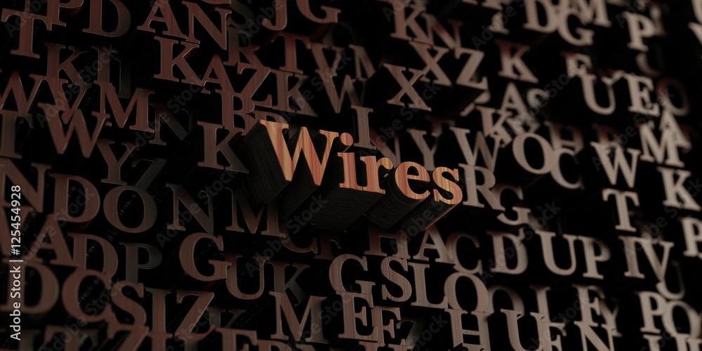 Wires - Wooden 3D rendered letters/message. Can be used for an online banner ad or a print postcard. Wires - Wooden 3D rendered letters/message. Can be used for an online banner ad or a print postcard.
