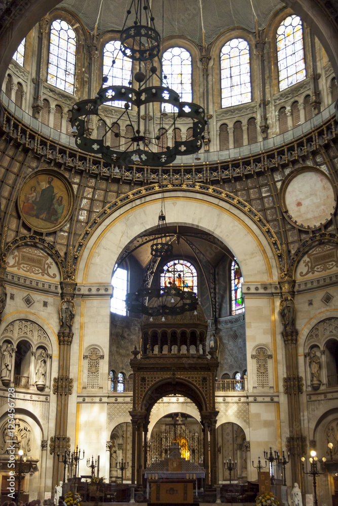 Interior of Saint - Augustin Church. Paris, France.